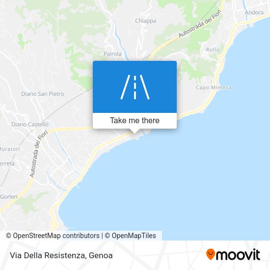 Via Della Resistenza map