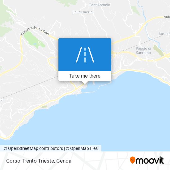Corso Trento Trieste map