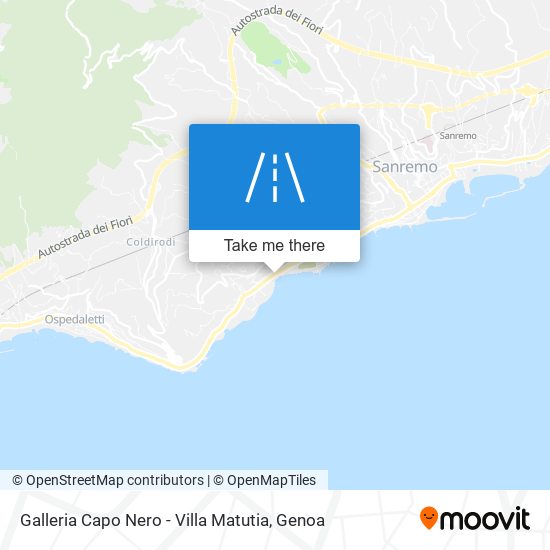 Galleria Capo Nero - Villa Matutia map