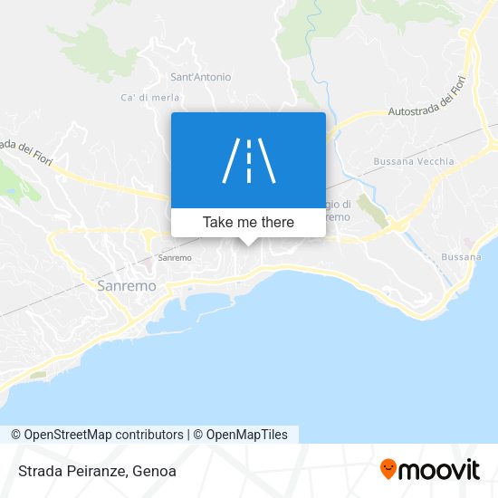 Strada Peiranze map