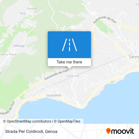 Strada Per Coldirodi map