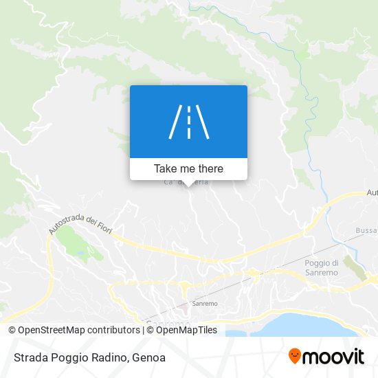 Strada Poggio Radino map