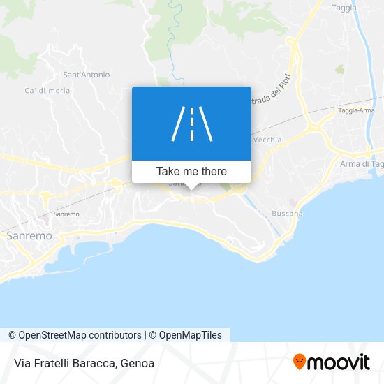 Via Fratelli Baracca map