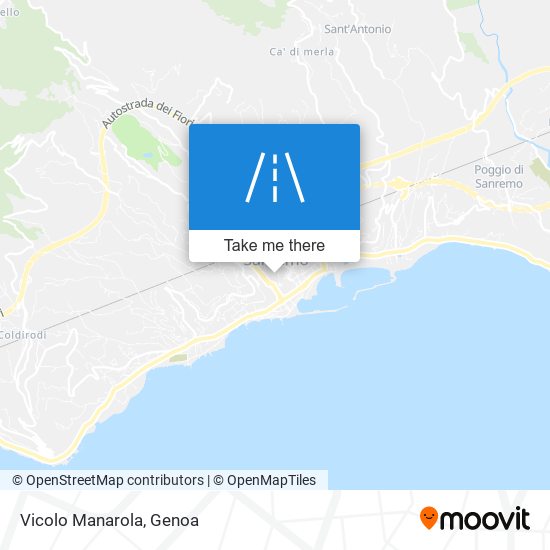 Vicolo Manarola map