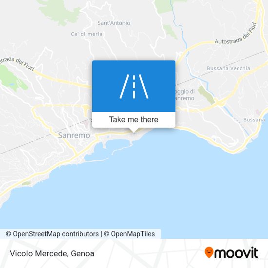 Vicolo Mercede map