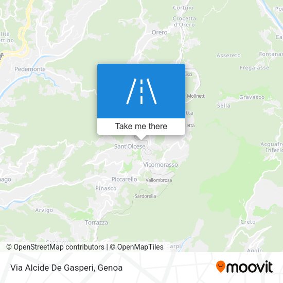 Via Alcide De Gasperi map