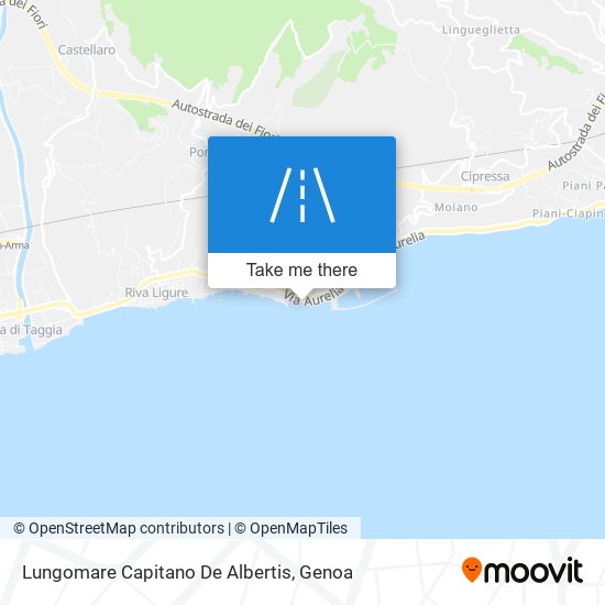 Lungomare Capitano De Albertis map