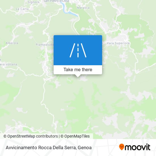 Avvicinamento Rocca Della Serra map