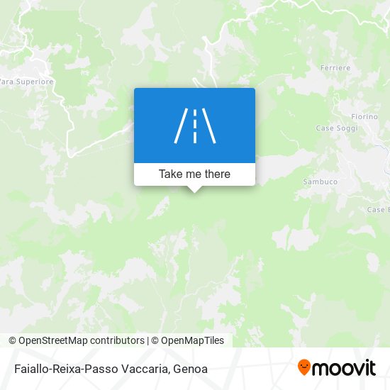 Faiallo-Reixa-Passo Vaccaria map