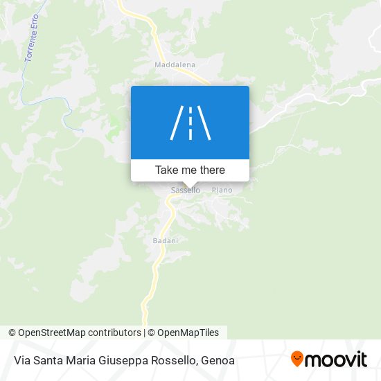 Via Santa Maria Giuseppa Rossello map