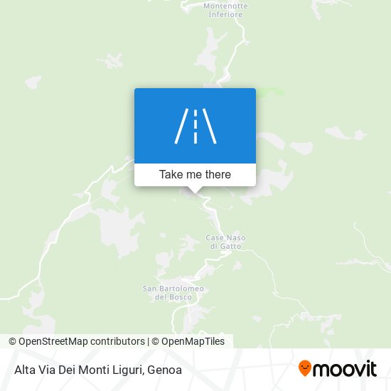 Alta Via Dei Monti Liguri map