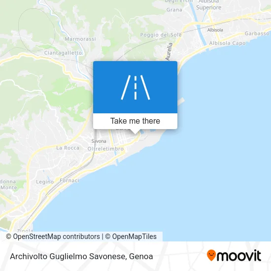 Archivolto Guglielmo Savonese map