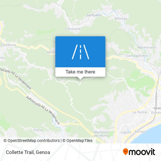 Collette Trail map