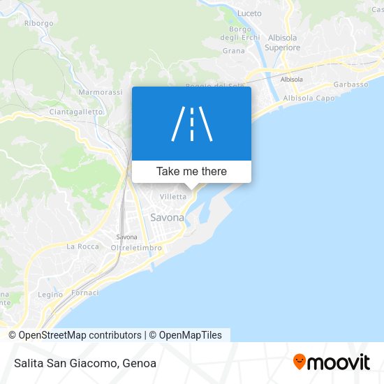 Salita San Giacomo map