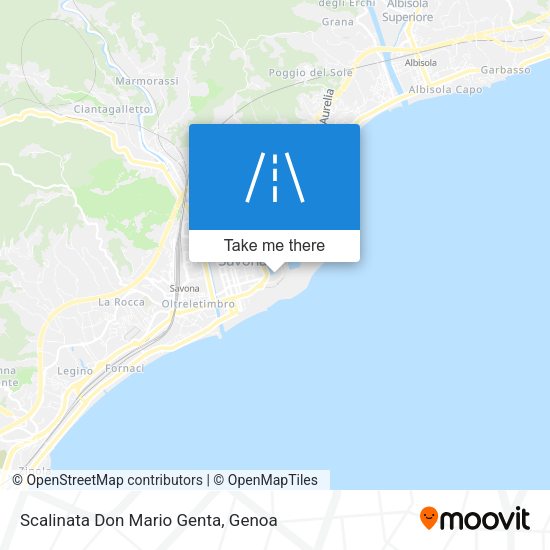 Scalinata Don Mario Genta map