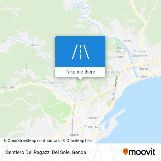 Sentiero Dei Ragazzi Del Sole map