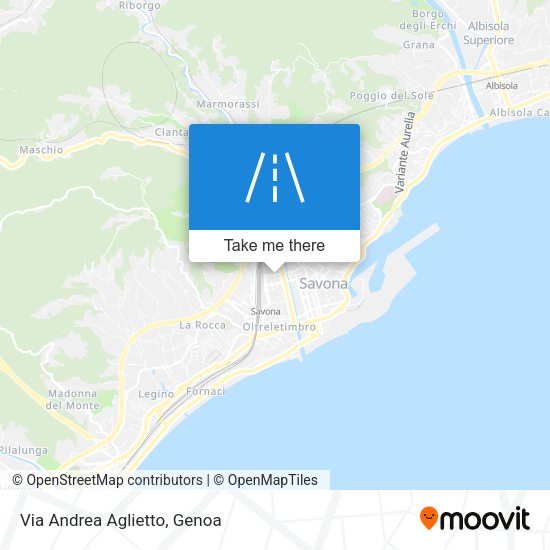 Via Andrea Aglietto map