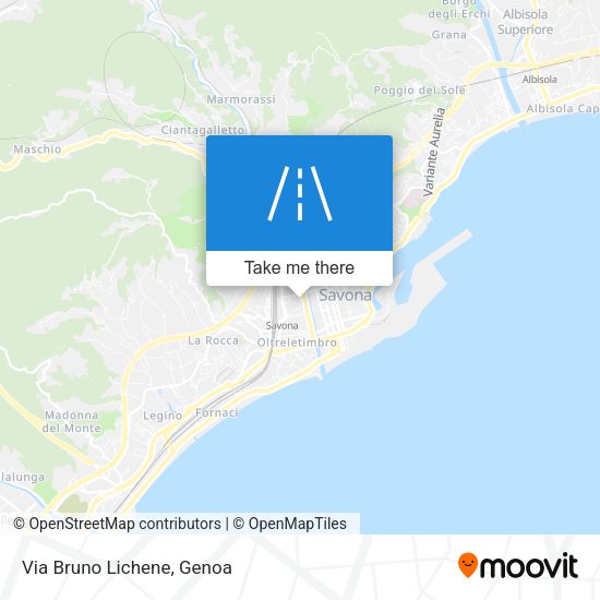 Via Bruno Lichene map