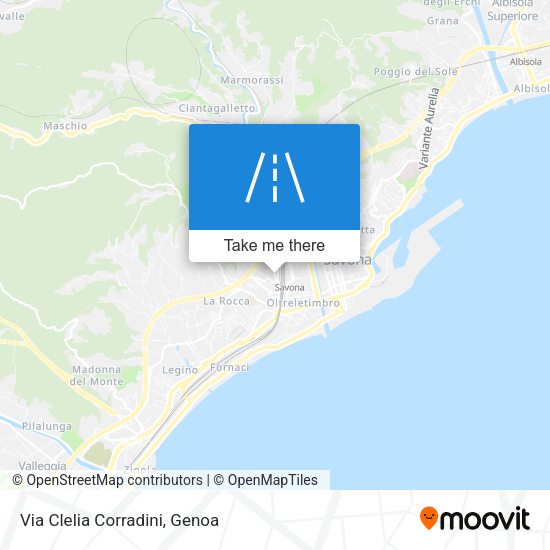Via Clelia Corradini map