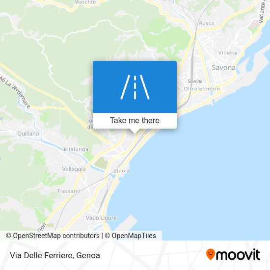 Via Delle Ferriere map