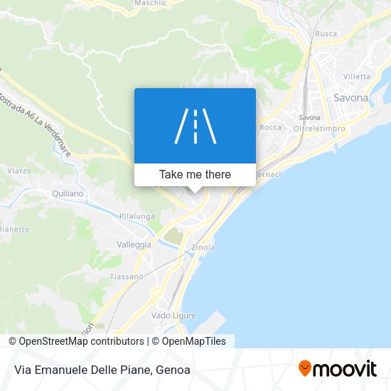 Via Emanuele Delle Piane map