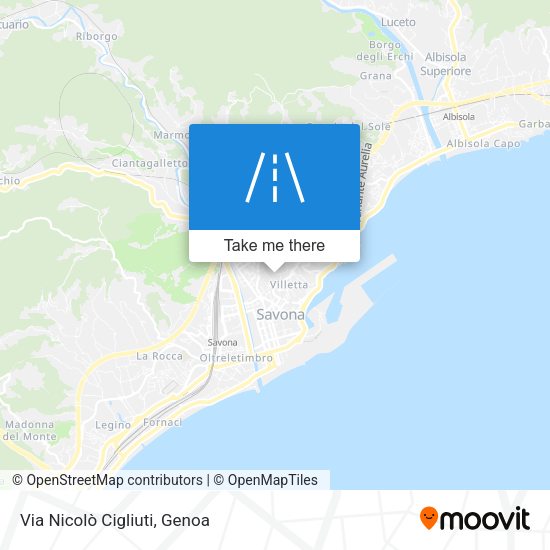 Via Nicolò Cigliuti map