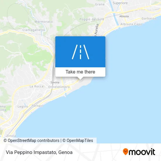 Via Peppino Impastato map