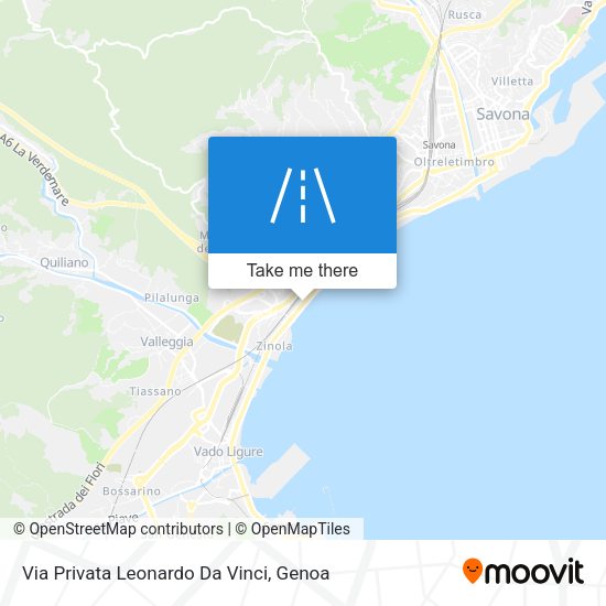 Via Privata Leonardo Da Vinci map