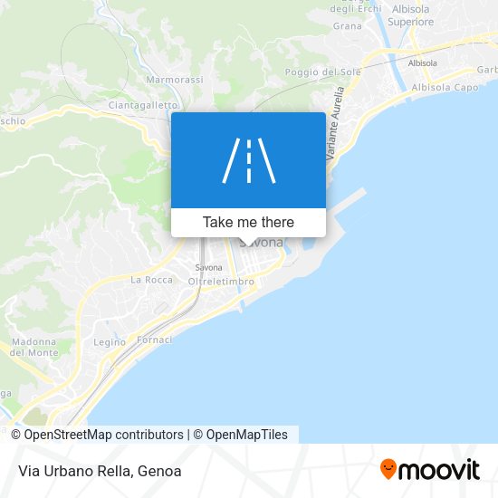 Via Urbano Rella map