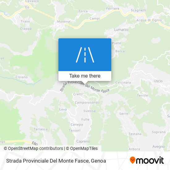 Strada Provinciale Del Monte Fasce map