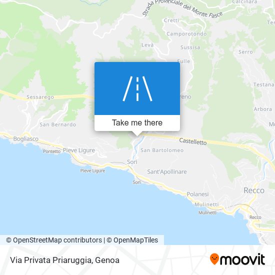 Via Privata Priaruggia map