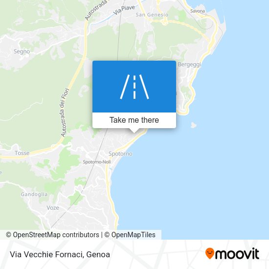 Via Vecchie Fornaci map
