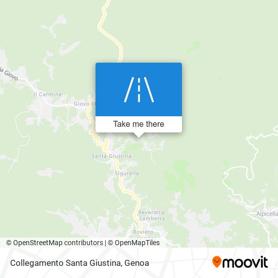 Collegamento Santa Giustina map