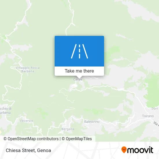 Chiesa Street map