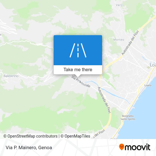 Via P. Mainero map