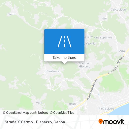 Strada X Carmo - Pianazzo map