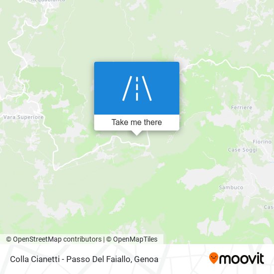 Colla Cianetti - Passo Del Faiallo map