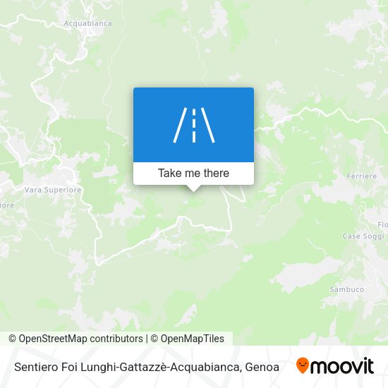 Sentiero Foi Lunghi-Gattazzè-Acquabianca map