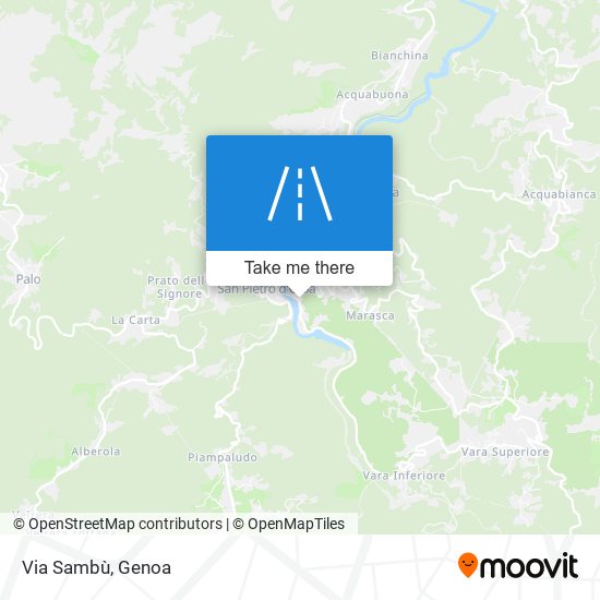 Via Sambù map