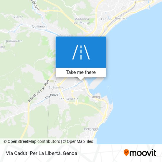 Via Caduti Per La Libertà map