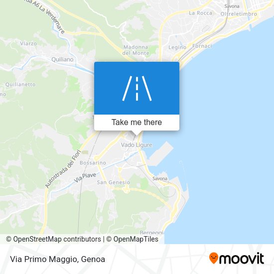 Via Primo Maggio map