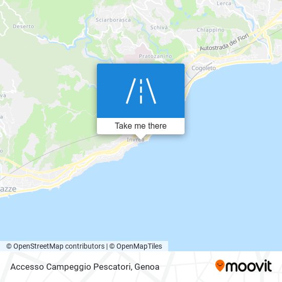 Accesso Campeggio Pescatori map