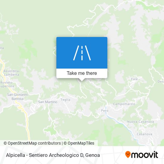 Alpicella - Sentiero Archeologico D map