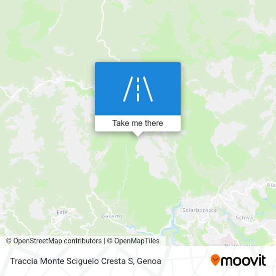 Traccia Monte Sciguelo Cresta S map