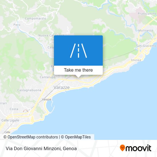 Via Don Giovanni Minzoni map