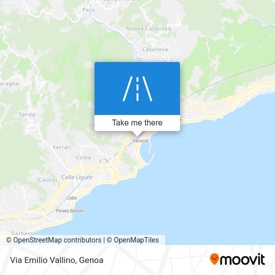 Via Emilio Vallino map