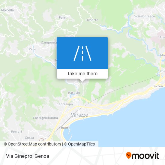 Via Ginepro map