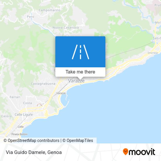 Via Guido Damele map