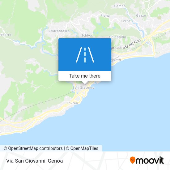 Via San Giovanni map