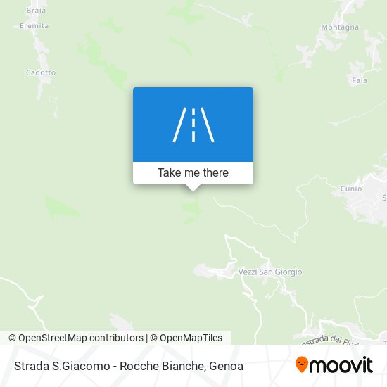 Strada S.Giacomo - Rocche Bianche map